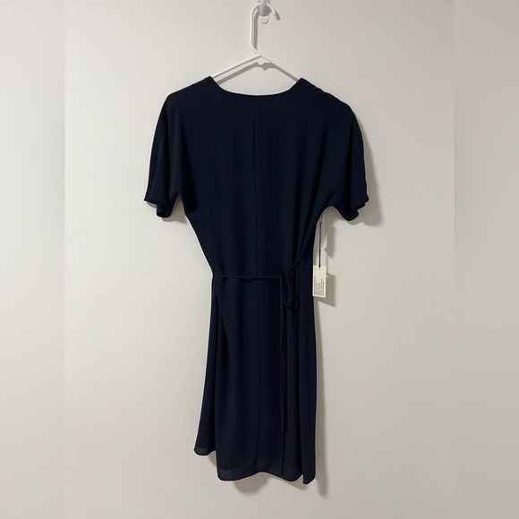 Babaton Wallace Wrap Mini Dress Pure Indigo - Picture 4 of 4